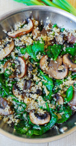 Spinach-Mushroom Quinoa